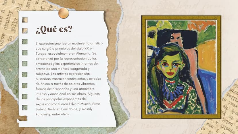 Re a bo
Gave chubby a
to jolly old
186
¿Qué es?
El expresionismo fue un movimiento artístico
que surgió a principios del siglo XX en
Europa,