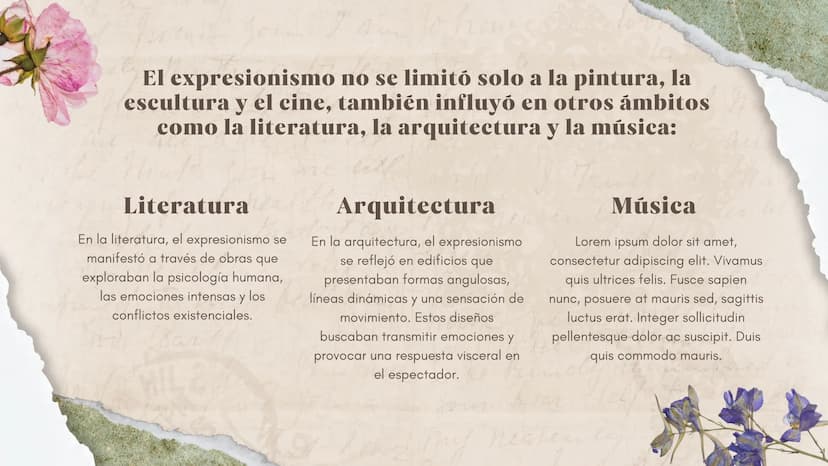 Re a bo
Gave chubby a
to jolly old
186
¿Qué es?
El expresionismo fue un movimiento artístico
que surgió a principios del siglo XX en
Europa,