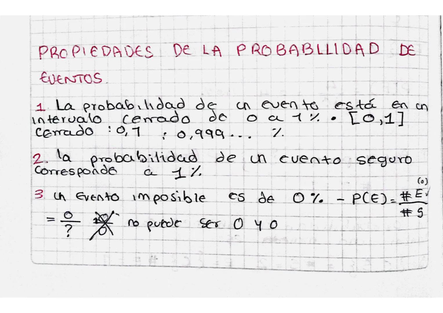 Cakulb de probabilidades.

En on experimento aleatorio la probabilidad
de que on Evento E ocurra ES.

$P(E) = \frac{#E}{\#s}$

donde #E es l