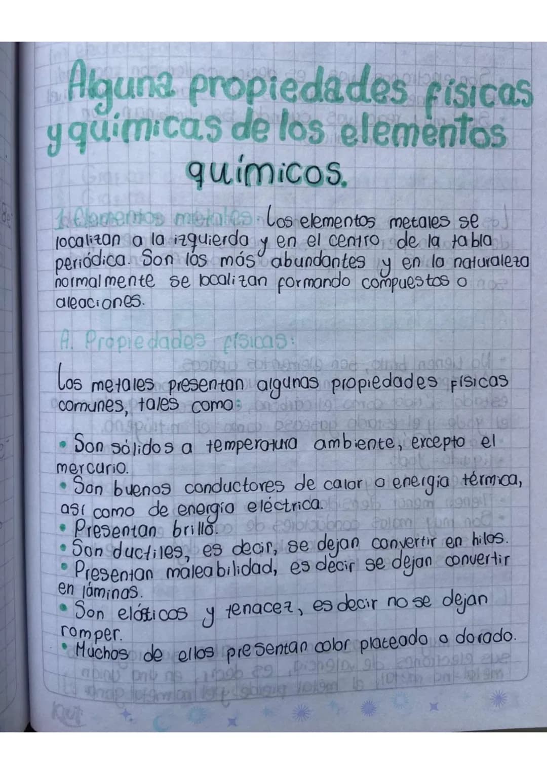Alguna propiedades físicas
y quimicas de los elementos
químicos.
Alementos metales los elementos metales se
localizan a la izquierda y en el