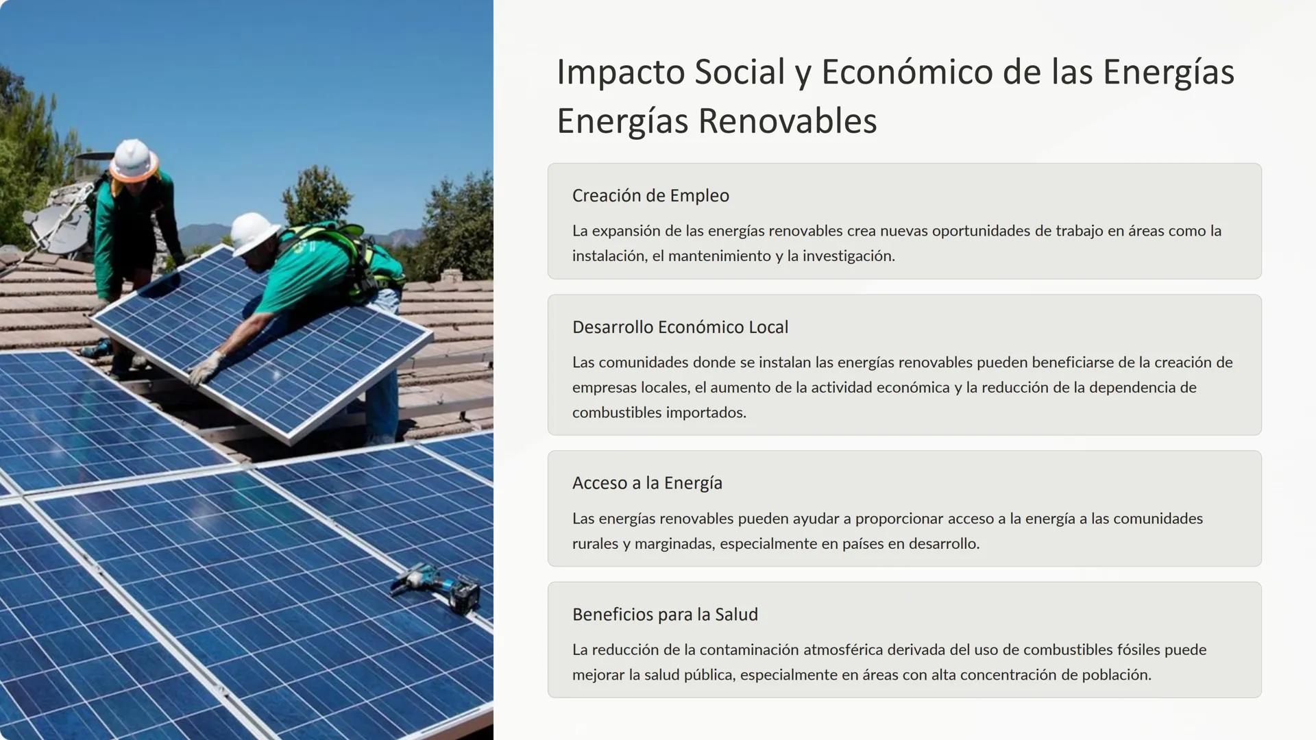 Conation
Energías Renovables
y Sostenibilidad
Realive
Las energías renovables se basan en recursos naturales que se
renuevan continuamente, 