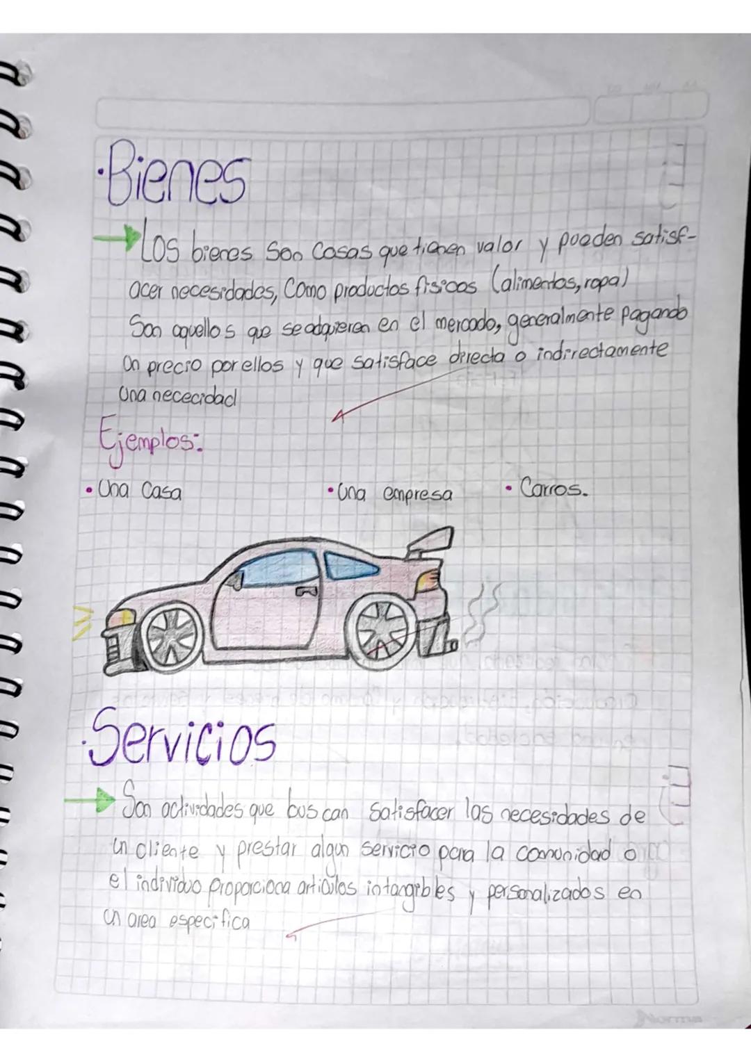 - Bienes
- Los bienes Soo Casas que tienen valor y pueden satisf-
acer necesidades, Como productos fisicos (alimentos, ropa)
Son aquellos qu