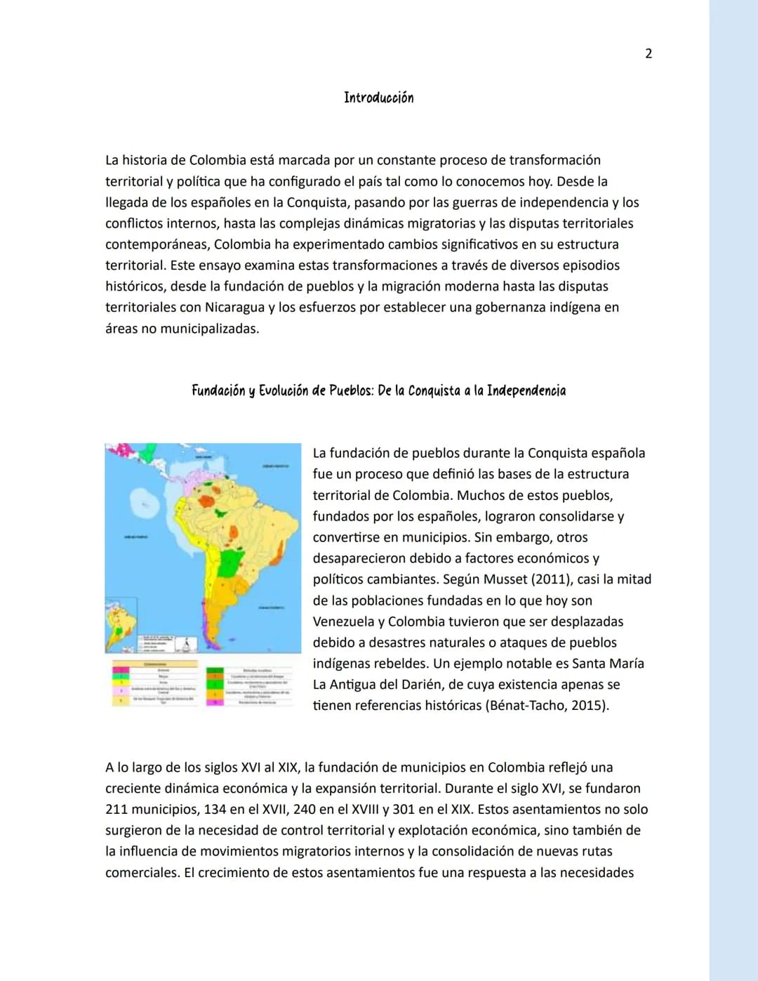 La Evolución Territorial y
Politica de Colombia Una
Historia de Transformación y
Conflicto
Karol Viviana Villagarcia Alban
Tecnología en ges