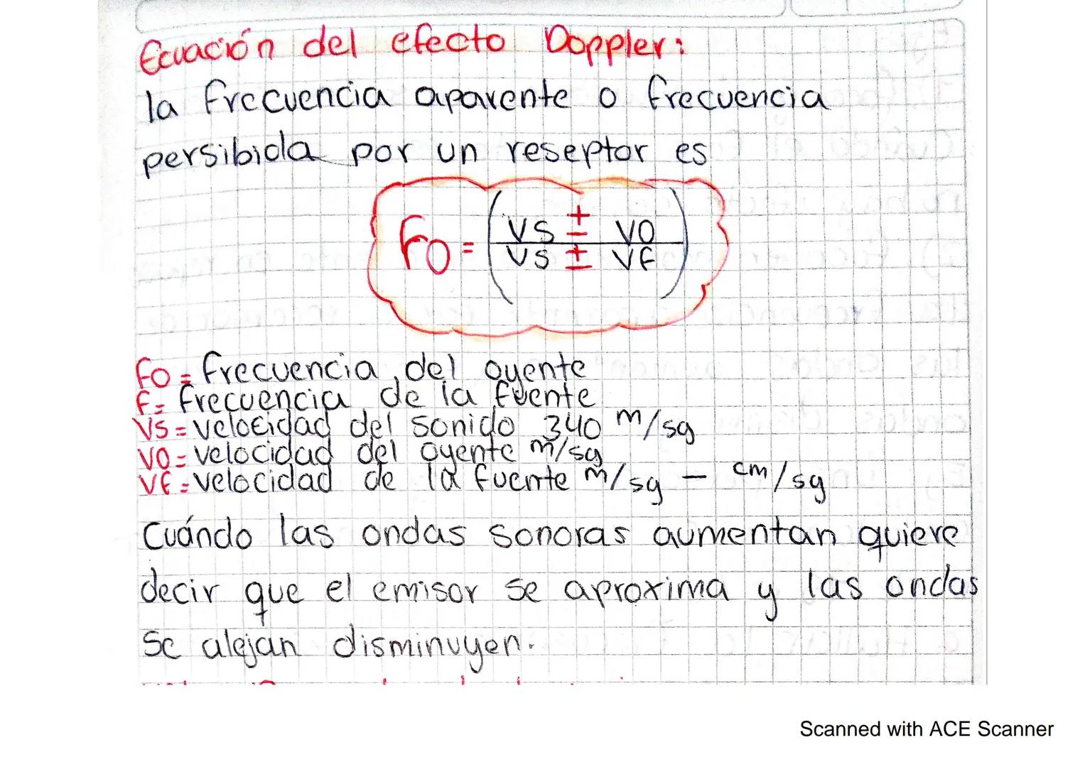 0416
# Efecto Doppler
El efecto doppler es el cambio en la frecuencia
Percibida de cualquier movimiento ondulatorio
Cuando el emisor o foco 