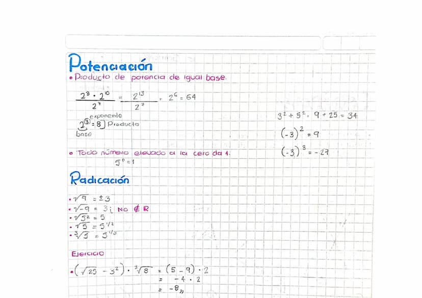 (C)
Operaciones y Propiedades
Realizar las siguientes operaciones.
23 √√25-5
-(-2+12) 3
•
5
=
8+ 5-8
= 10.3
1
315
=
30
--
2
•
5
· (3½ + ½) (