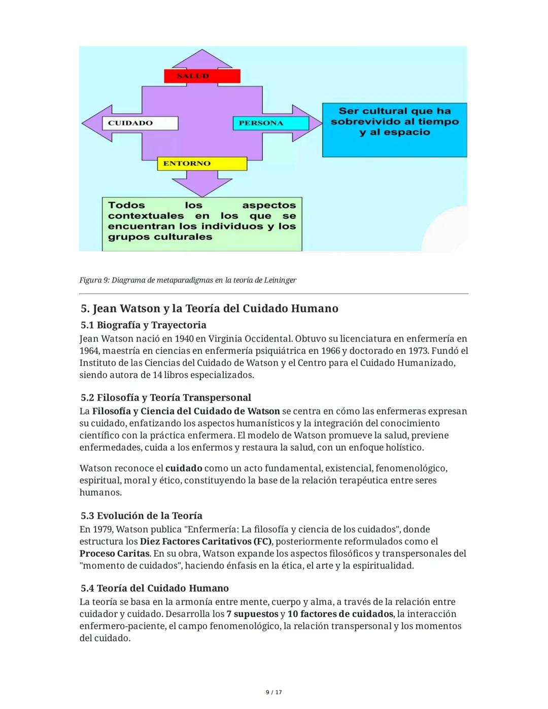 Historia y Epistemología del Cuidado: Escuela de Caring - Jean
Watson y Madeleine Leininger
1. Introducción
El curso "Historia y Epistemolog