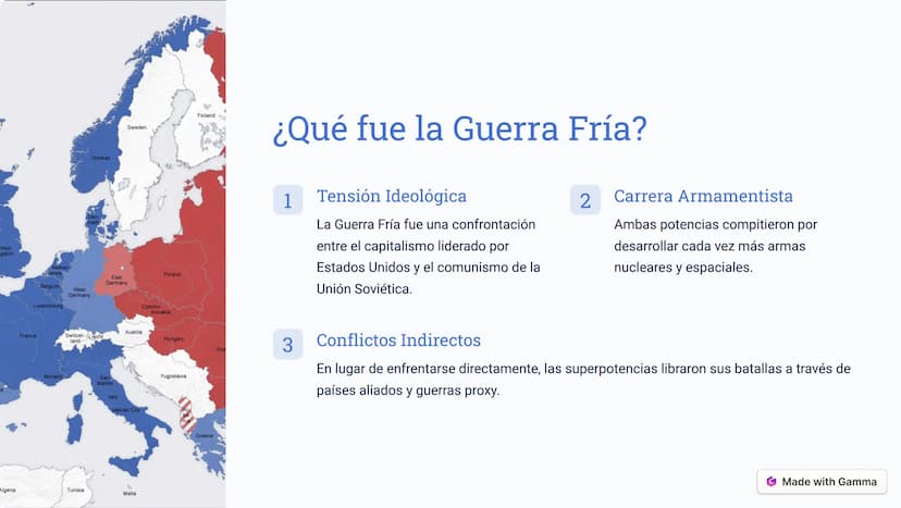TORY
AR
DISCOVER THE CONFLICT THAT DEFINED THE MODERN WORLD
Introducción a la
Guerra Fría
La Guerra Fría fue un conflicto geopolítico y de i