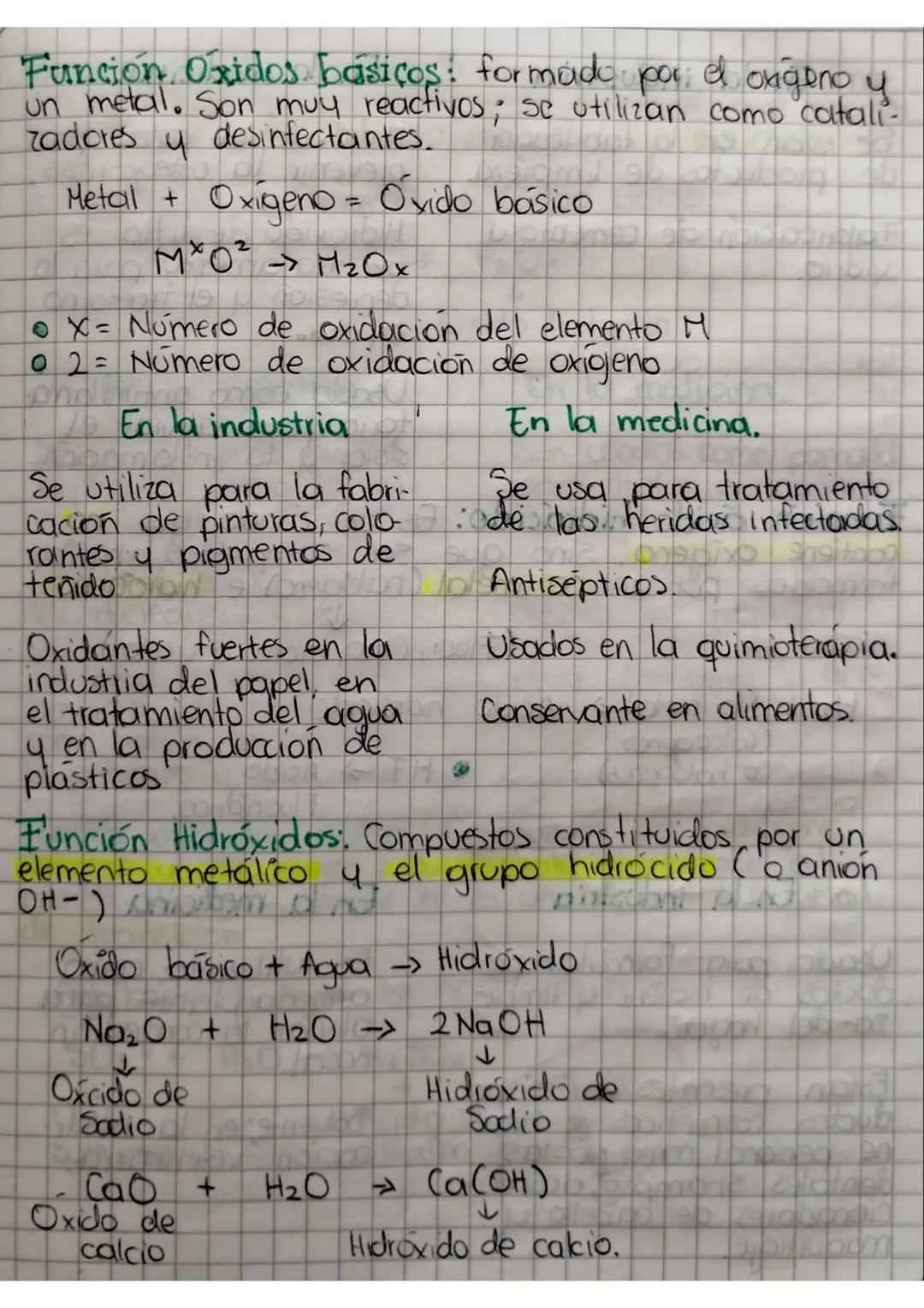Funcion
quimica
Es una expresion matematica que describe la rela-
ción entre las propiedades químicas de una sustan
cia y su composicion. Po