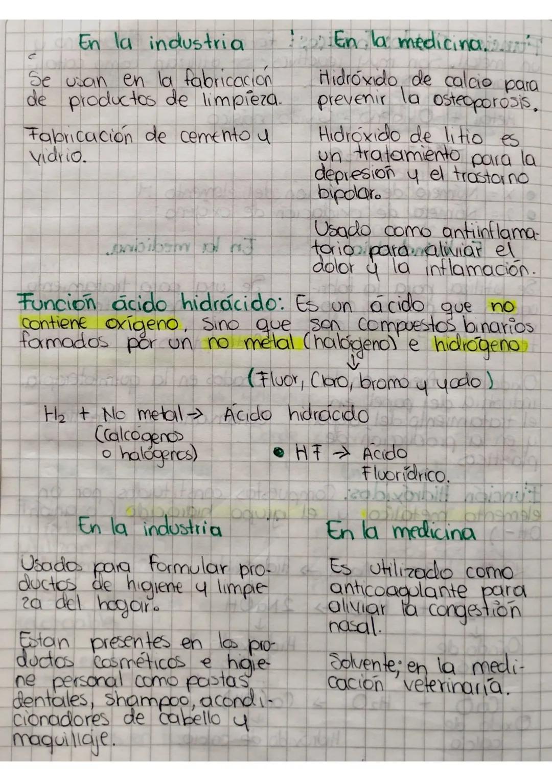 Funcion
quimica
Es una expresion matematica que describe la rela-
ción entre las propiedades químicas de una sustan
cia y su composicion. Po