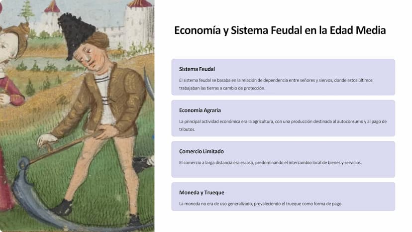 la Edad Media
La Edad Media fue un período histórico en Europa que duró desde el siglo
V hasta el siglo XV. Estuvo marcada por la caída del 
