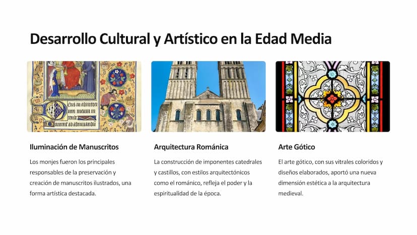 la Edad Media
La Edad Media fue un período histórico en Europa que duró desde el siglo
V hasta el siglo XV. Estuvo marcada por la caída del 