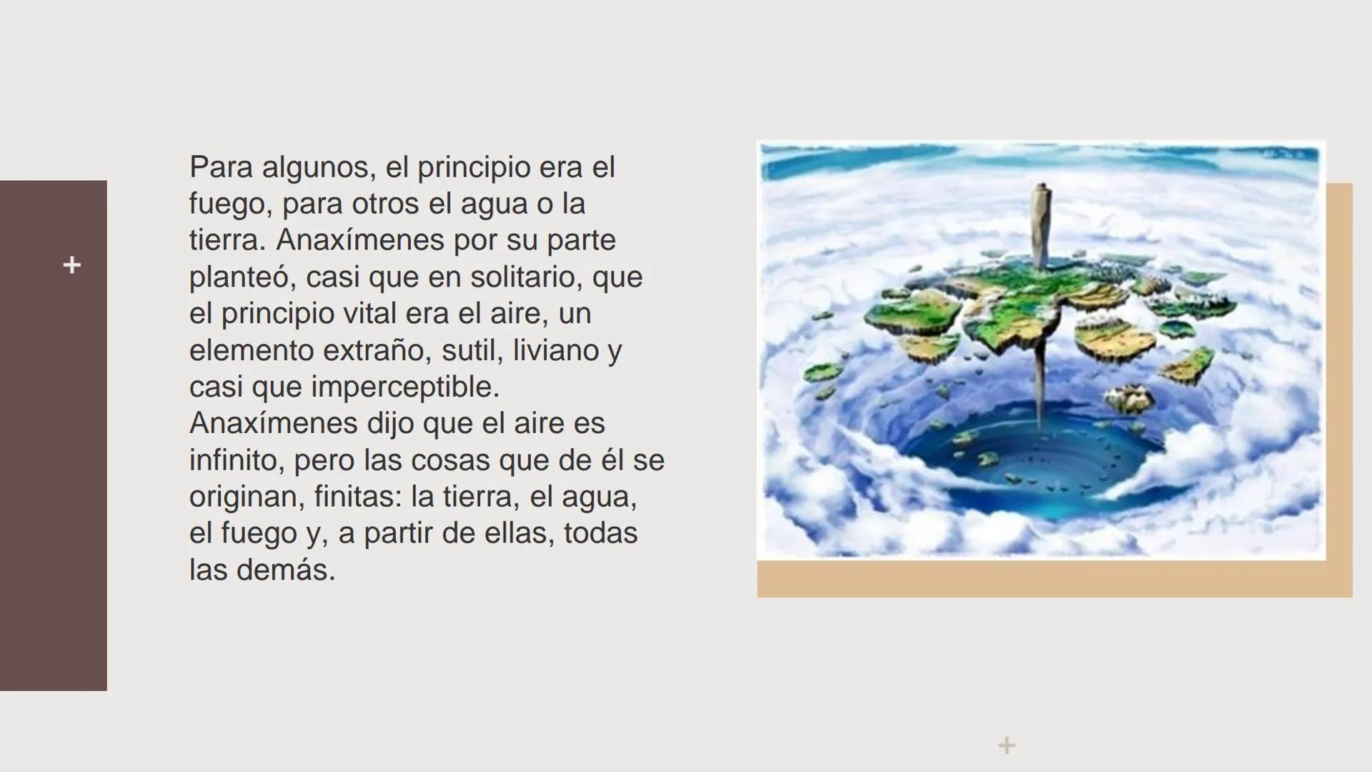 # Anaxímenes

Integrantes: +
+
+
# Anaxímenes.
Tabla de contenidos.

01
¿Quién fue
Anaxímenes?

02
¿Cuál es el
pensamiento de
anaxímenes? # 
