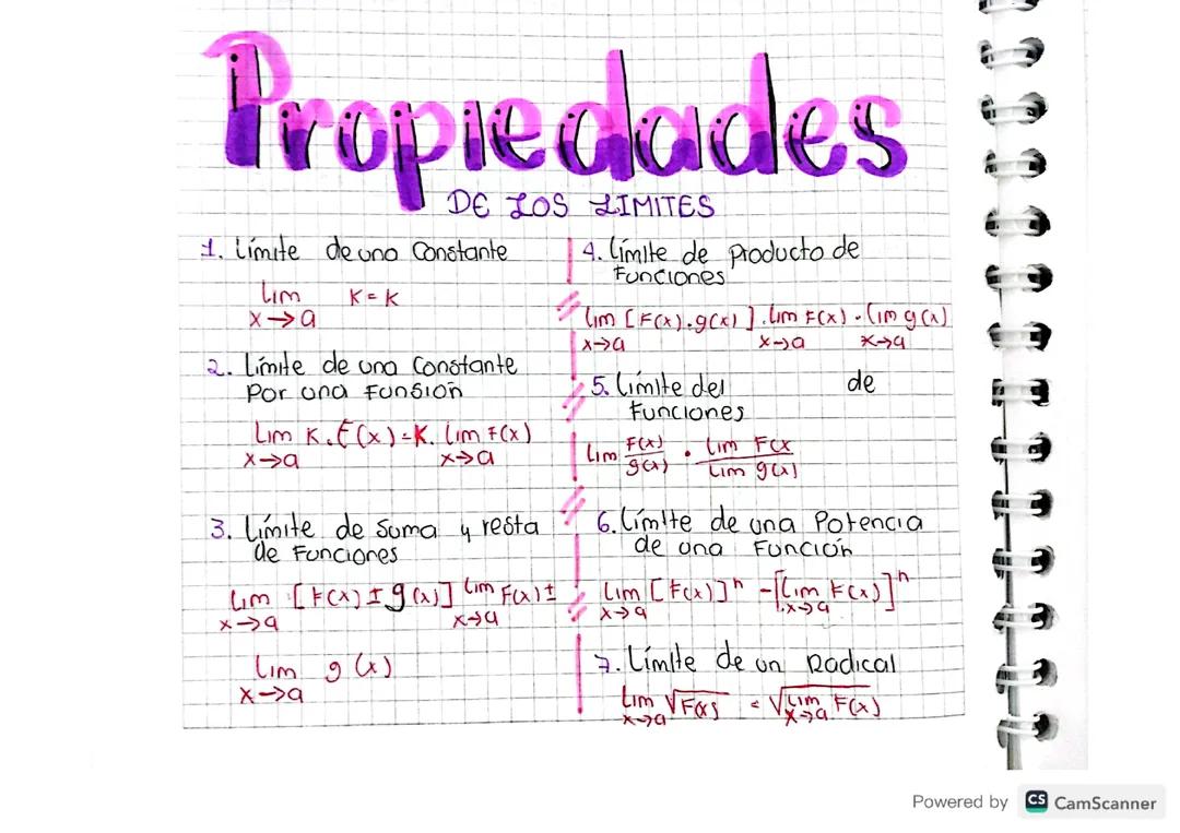 PROPIEDAD DE LOS LIMITES