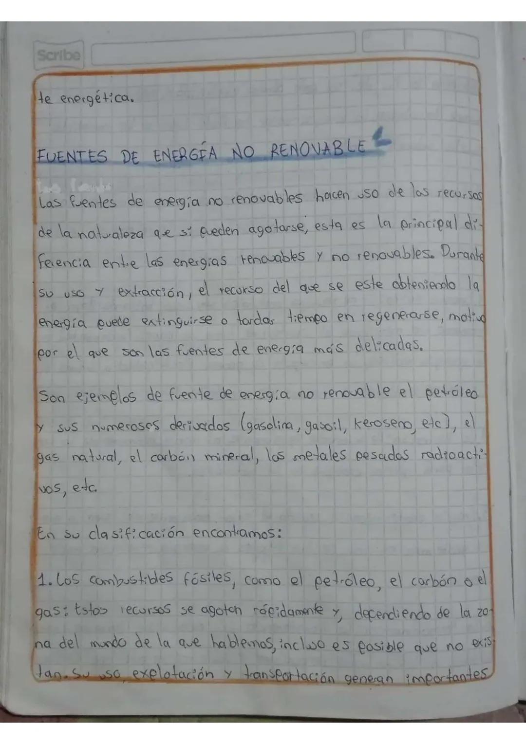 Scribe
15 09 22
FUENTES DE ENERGÍA

ACTIVIDAD #1

1. Clasifico las siguientes fuentes de energía en reno-
vables o no renovables:

- Energía