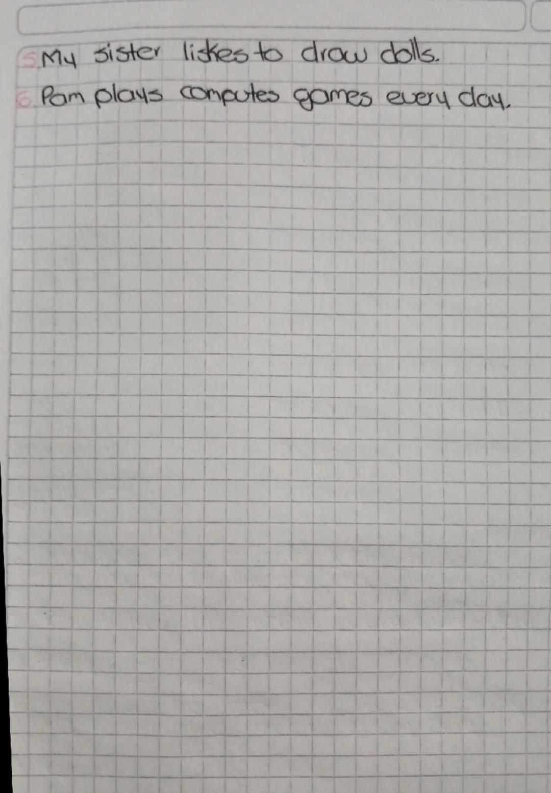 1 Add or treat to the verbs 170 chip Sit
agregas s o es a los verbos.

1 sees telobinda no Takesa brush I

4 Kiss Coll Gives

7 Play 8 study