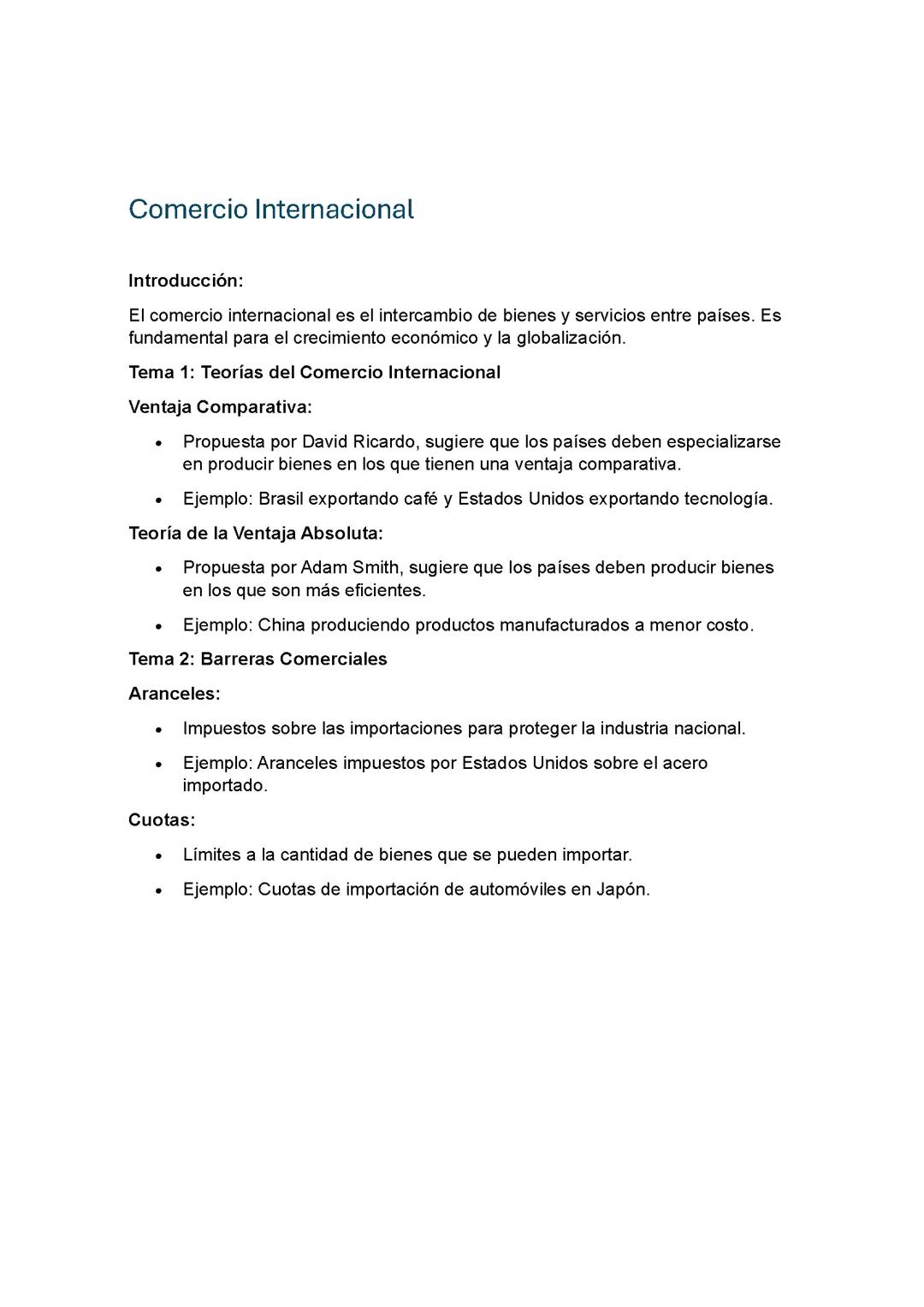 Comercio Internacional