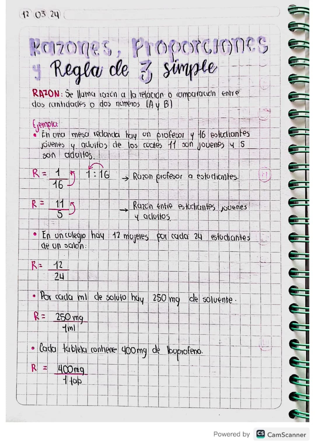 Razones y Proporciones