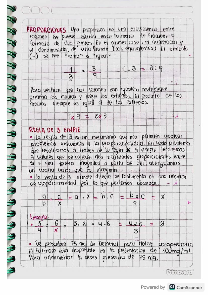 12 03 24
Razones, Proporciones
4 Regla de 3 simple
RAZON: Se llama azon a la relación o comparación entre
dos cantidades o dos números (Ay B