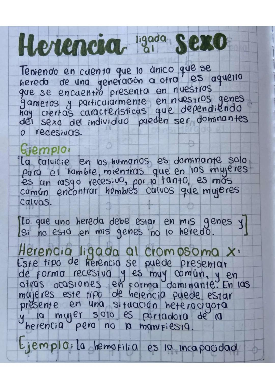 # Herencia ligada Sexo

Teniendo en cuenta que lo único que se
hereda de una generación a otra es aquello
que se encuentro presenta en nuest