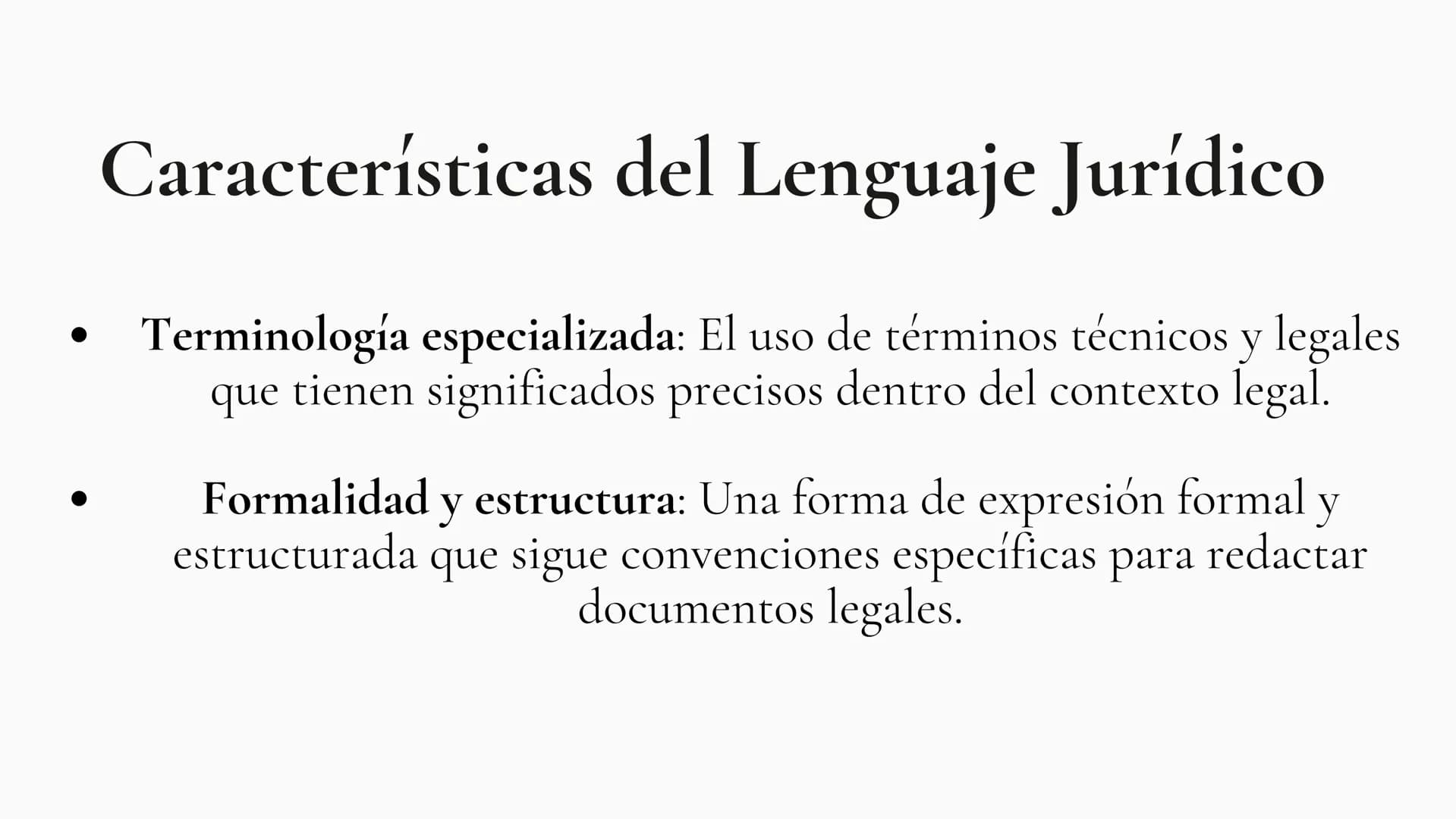 LENGUAJE JURIDICO ¿Qué es el Lenguaje juridico?
El lenguaje jurídico es la herramienta mediante la cual los
profesionales del derecho comuni