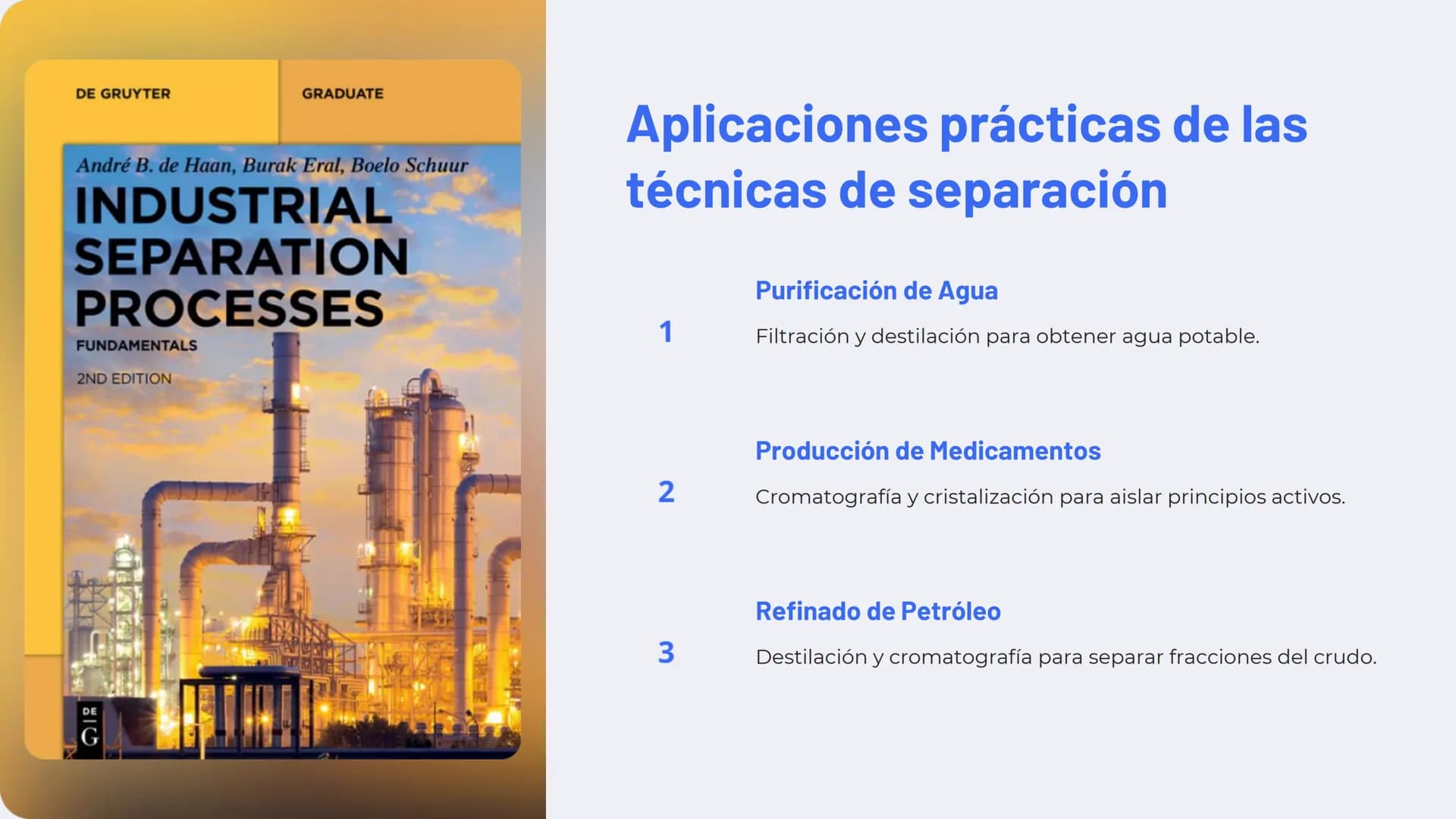 山
la separación de
mezclas
La separación de mezclas es un proceso fundamental en
química y ciencia de materiales. Permite aislar
componentes