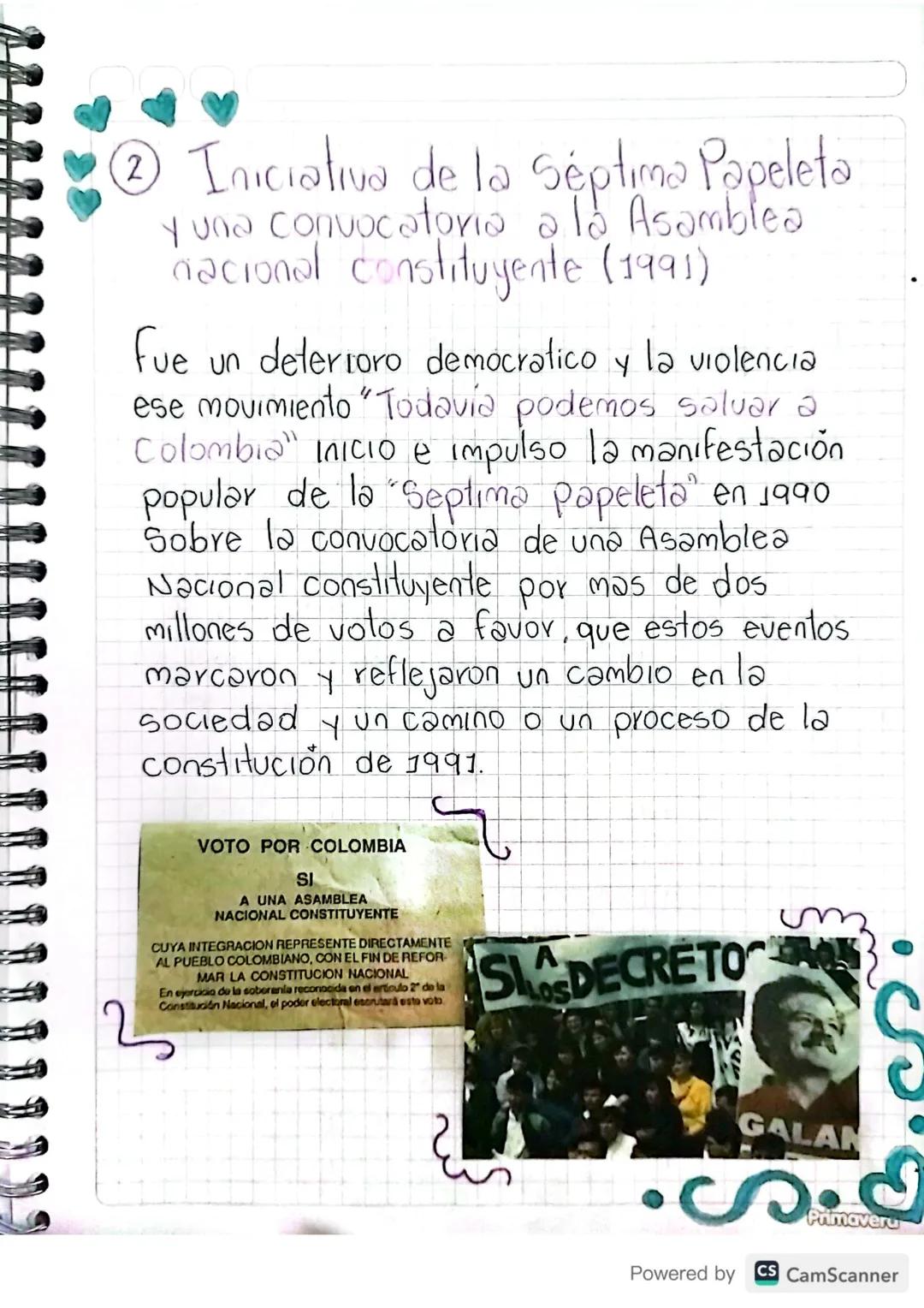 。
Antecedentes historicos
de la constitucion de
1001
1991

• I dentifica y defina 20 conceptos en la
pag 20 a 31.

• Realiza una lista de lo