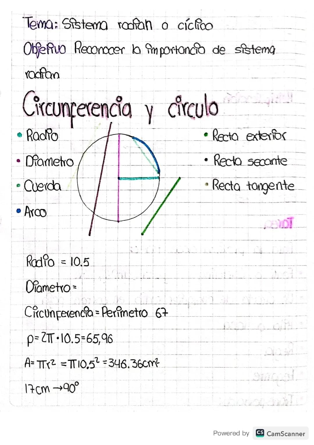 Sistema radian o ciclico
