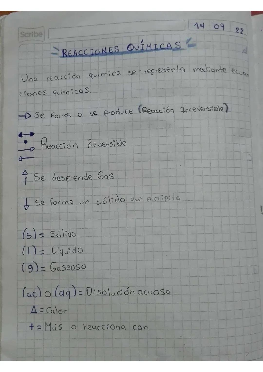 Reacciones Químicas: Tipos, Ejemplos y Ejercicio Resuelto