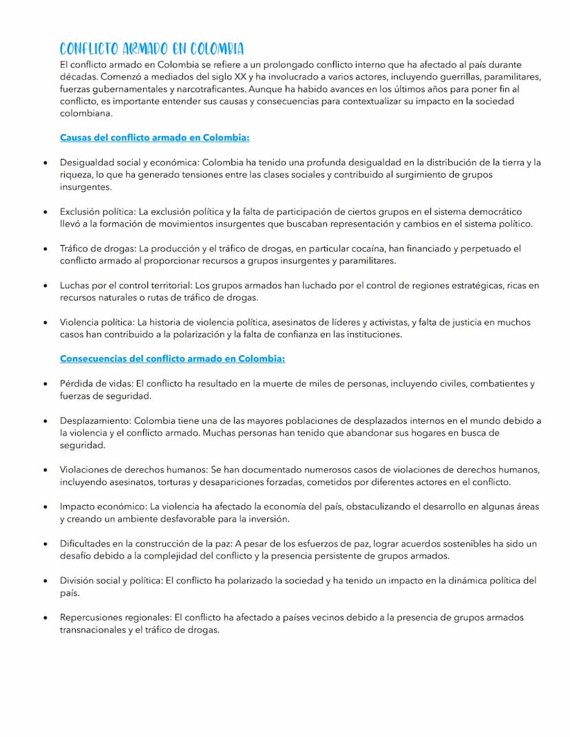 CONFLICTO ARMADO
Un conflicto armado, también conocido como guerra o contienda bélica, es una situación en la que dos o más grupos o
nacione