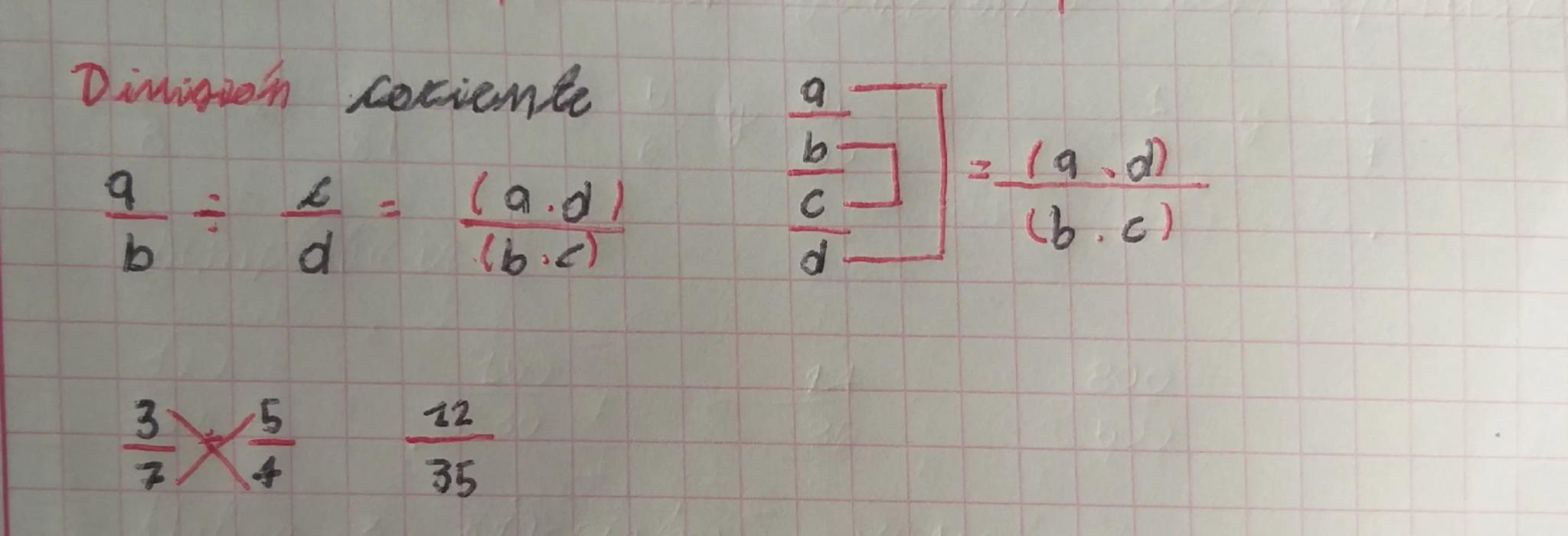 Speraciones entre braciones.
Suma Adicion
Resta sustración
2
C
b
d
(9.0)-(b.c)
(b.d)
9-6
bd
3
M/M
Multiplicación
54
=
(9.2)
(6-8)
15
28
(3.0