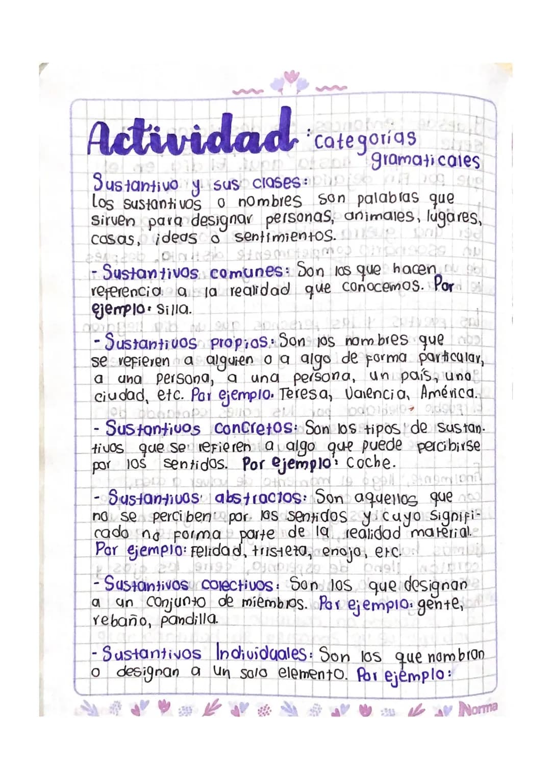 Categorías gramaticales 