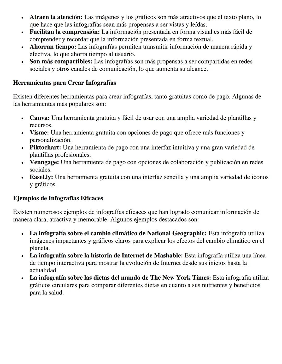 La Infografía: Un Lenguaje Visual para
Comunicar Información de Manera Eficaz
Definición y Características
La infografía es una representaci