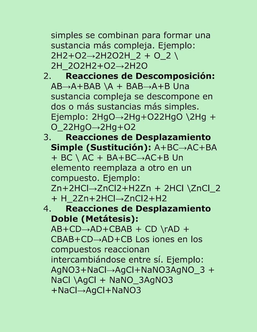 IIIII
REACCIONES
QUÍMICAS
1. Introducción a las Reacciones
Químicas
Una reacción química es un proceso en el
cual una o más sustancias, deno