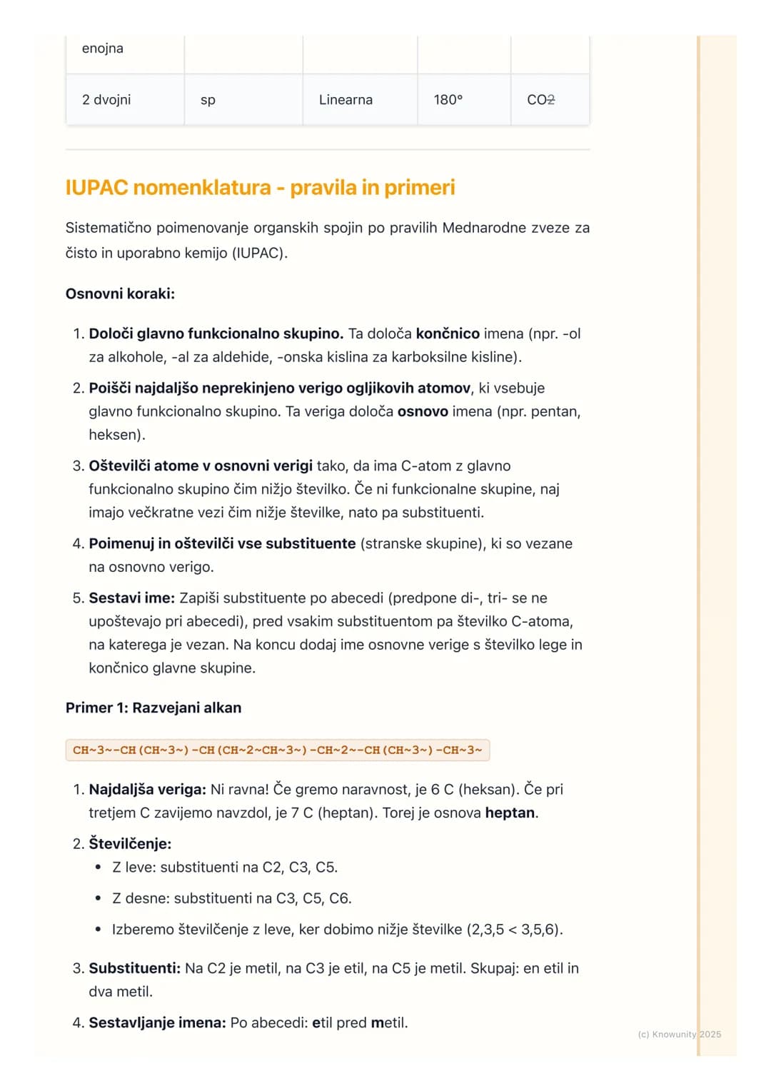 # Osnovni pojmi in
nomenklatura organskih
spojin

Uvod in ponovitev

Organska kemija je kemija ogljikovih spojin. Ogljik je poseben, ker lah