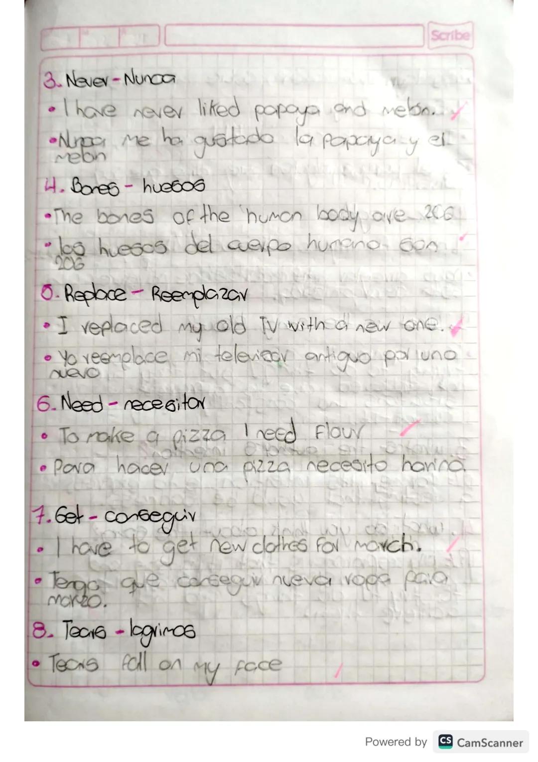 07 02 24

Date: Wednesday February 7th, 2024

Listening Activity
I Pre-lintening
1. Translate the following vocabulary into
opanigh.
*   was
