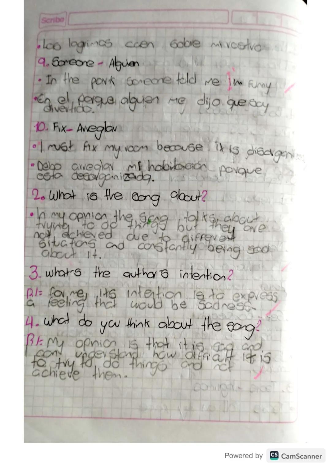 07 02 24

Date: Wednesday February 7th, 2024

Listening Activity
I Pre-lintening
1. Translate the following vocabulary into
opanigh.
*   was