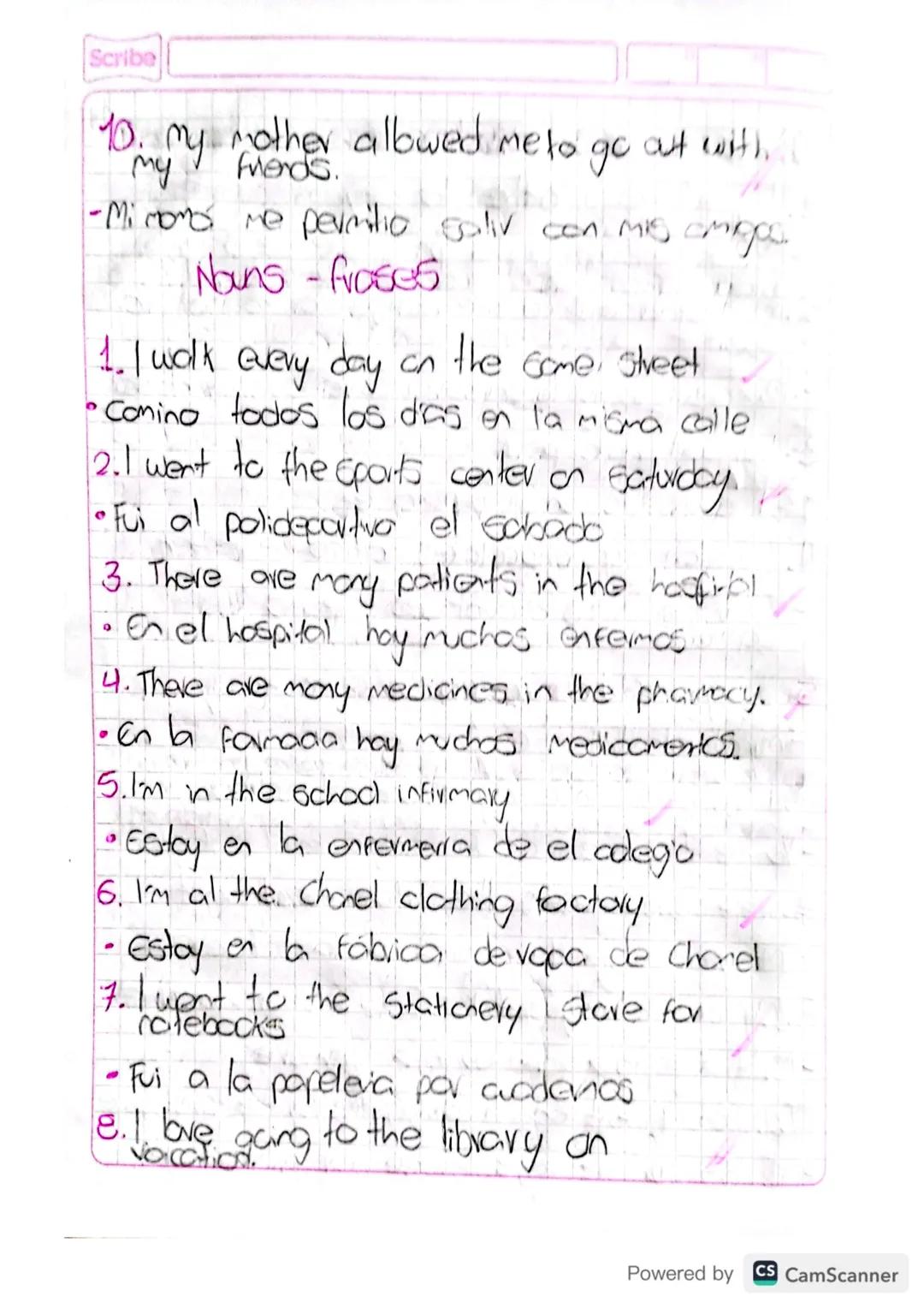 07 02 24

Date: Wednesday February 7th, 2024

Listening Activity
I Pre-lintening
1. Translate the following vocabulary into
opanigh.
*   was