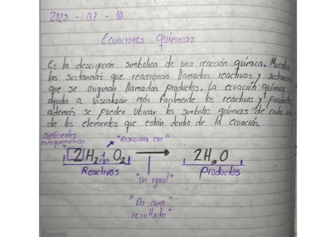 Ecuaciones Químicas: Guía Completa