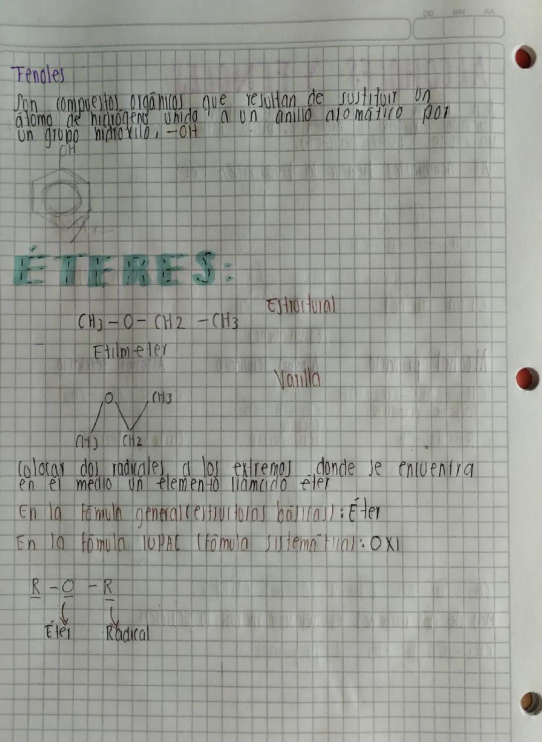 DD MM
ALCOHOLES Y FENOLES
Son compuestos ternarios que contienen un grupo funcional - OH,
Hamado oxidoa hidroxilo. Dicho Carbono solo debe c