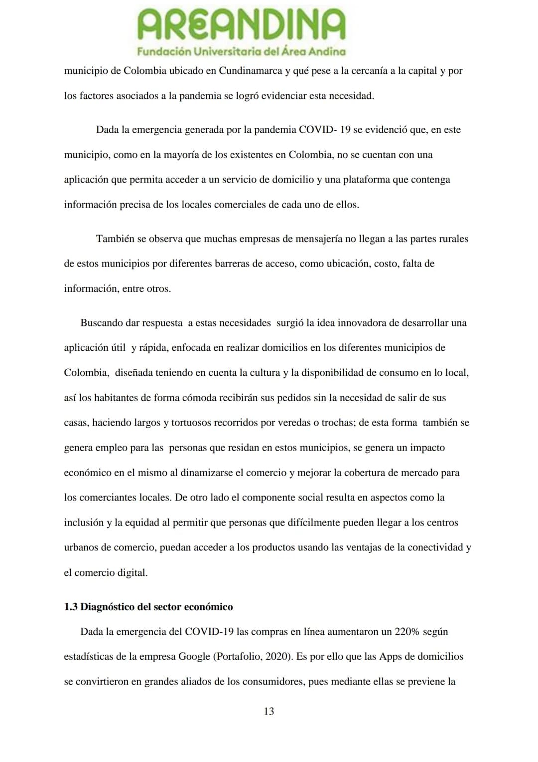 AREANDINA
Fundación Universitaria del Área Andina
TRABAJO DE GRADO PARA OPTAR AL TÍULO DE PROFESIONAL EN
MERCADEO Y PUBLICIDAD
MODALIDAD CRE