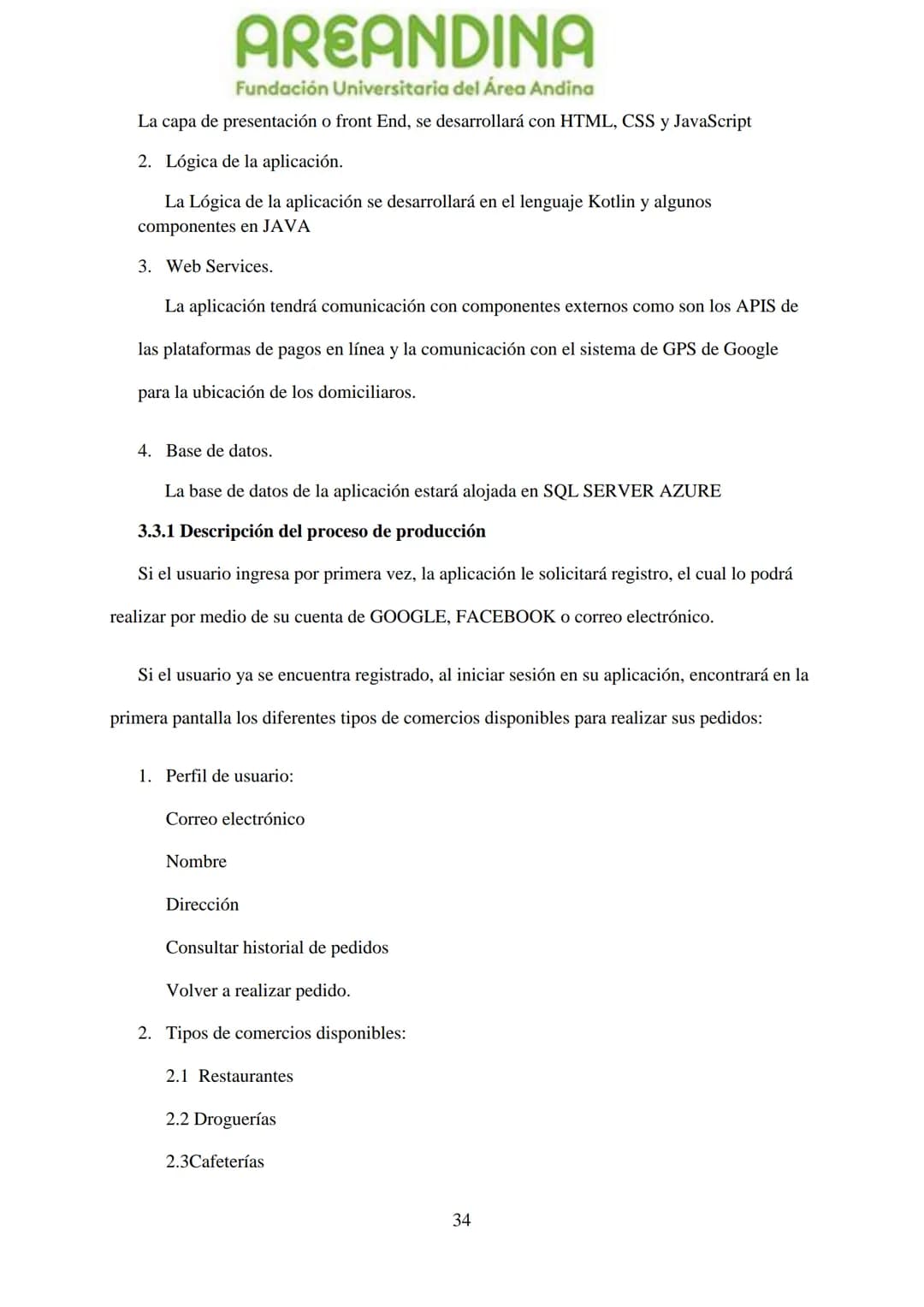 AREANDINA
Fundación Universitaria del Área Andina
TRABAJO DE GRADO PARA OPTAR AL TÍULO DE PROFESIONAL EN
MERCADEO Y PUBLICIDAD
MODALIDAD CRE