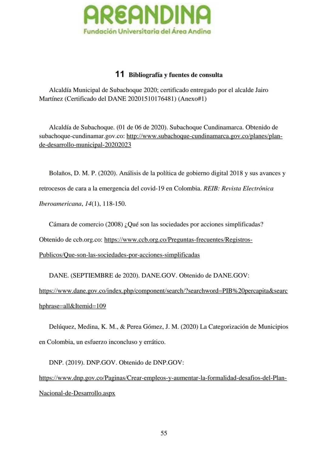AREANDINA
Fundación Universitaria del Área Andina
TRABAJO DE GRADO PARA OPTAR AL TÍULO DE PROFESIONAL EN
MERCADEO Y PUBLICIDAD
MODALIDAD CRE