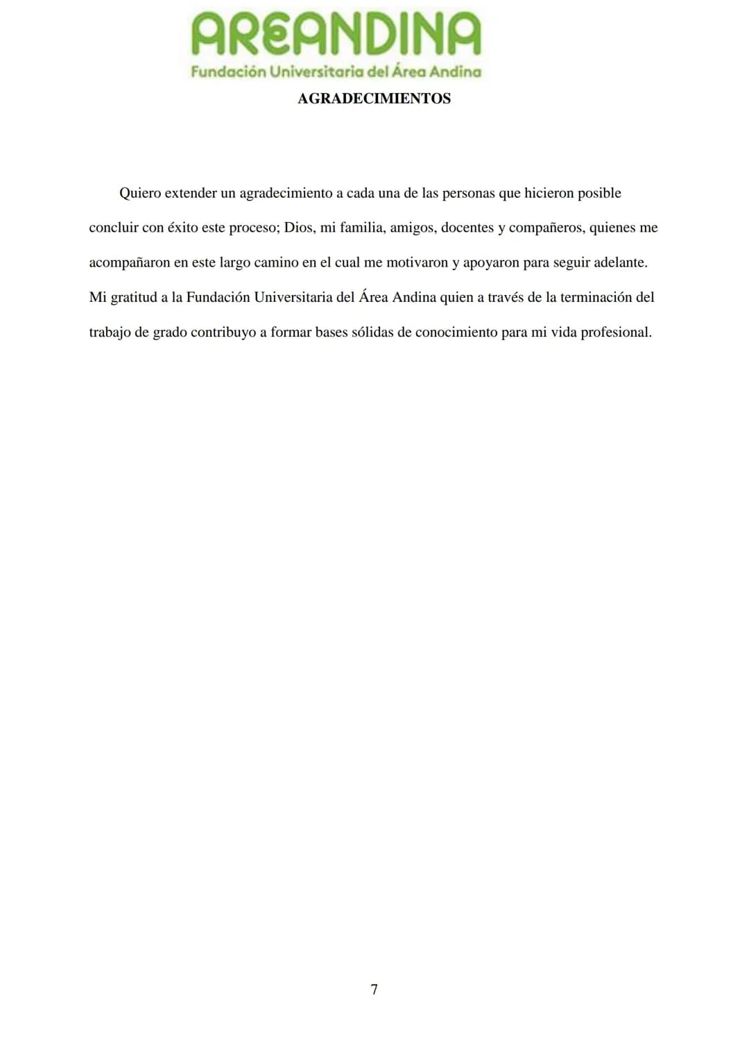 AREANDINA
Fundación Universitaria del Área Andina
TRABAJO DE GRADO PARA OPTAR AL TÍULO DE PROFESIONAL EN
MERCADEO Y PUBLICIDAD
MODALIDAD CRE