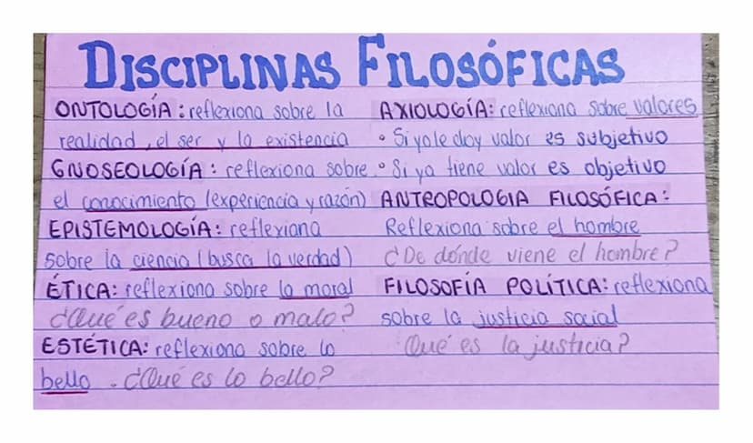 DISCIPLINAS FILOSÓFICAS
ONTOLOGIA: reflexiona sobre la
AXIOLOGÍA: reflexiona sobre valores
9
Si yo le doy valor es subjetivo
อ
realidad, el 