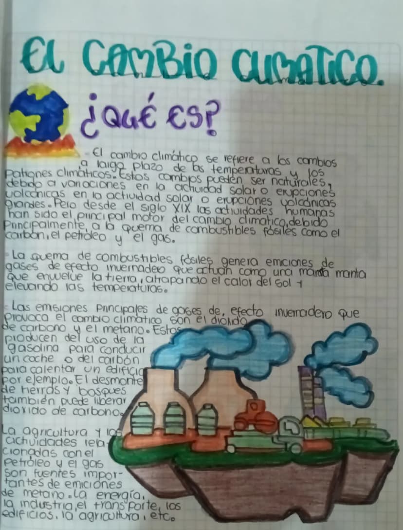 El cambio CUMATICO.
¿Qué es?
El cambio climático se refiere a los cambios
a largo plazo de las temperaturas y los
pationes climáticos. Estos