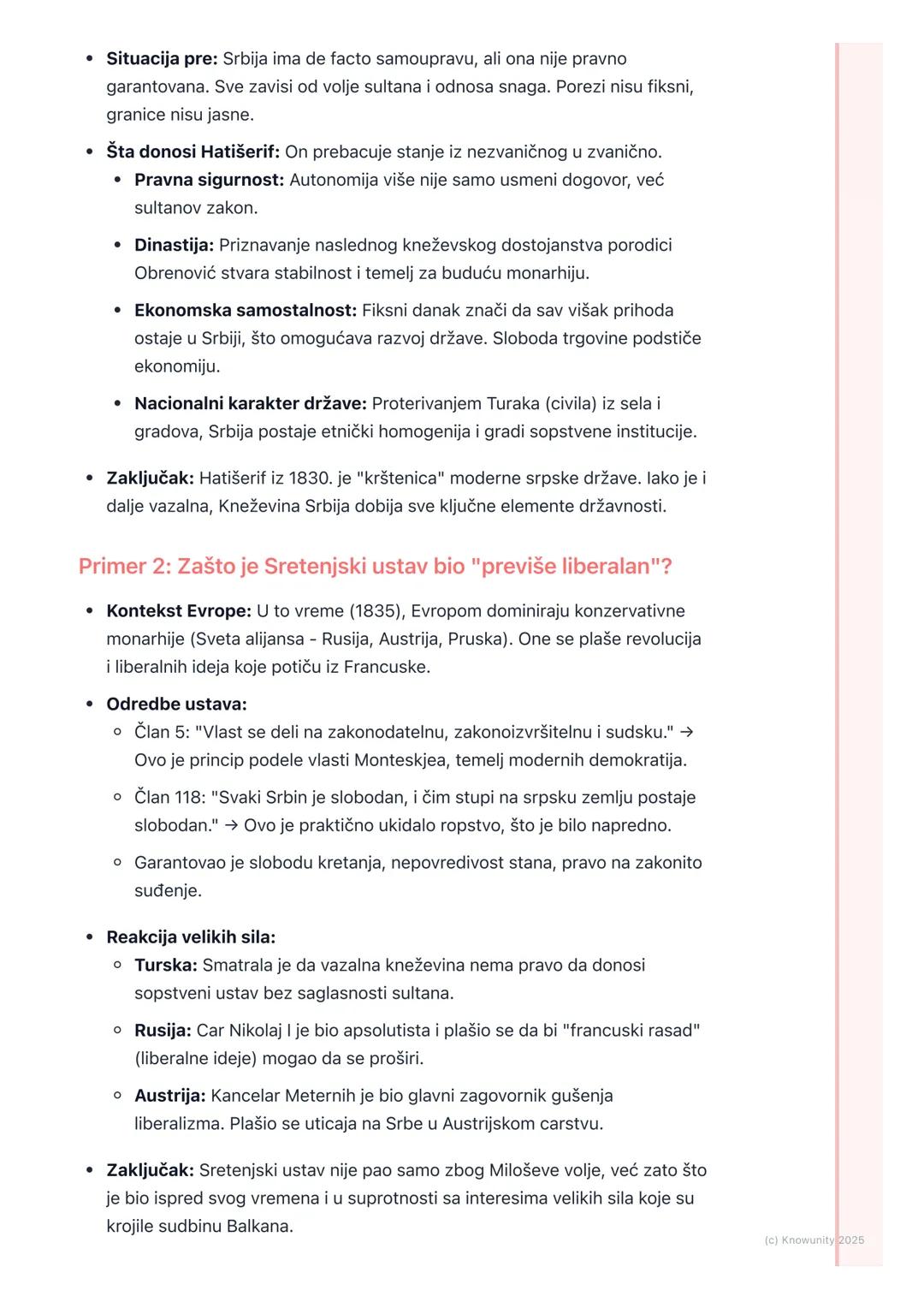 # Stvaranje autonomne
Kneževine Srbije

Uvod u period autonomije

Posle Drugog srpskog ustanka (1815), Srbija ne dobija odmah nezavisnost, v