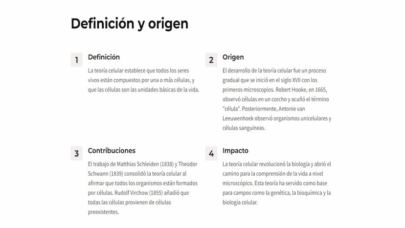 Teoría Celular
La teoría celular es uno de los pilares fundamentales de la biología moderna. Esta
teoría postula que todos los seres vivos e
