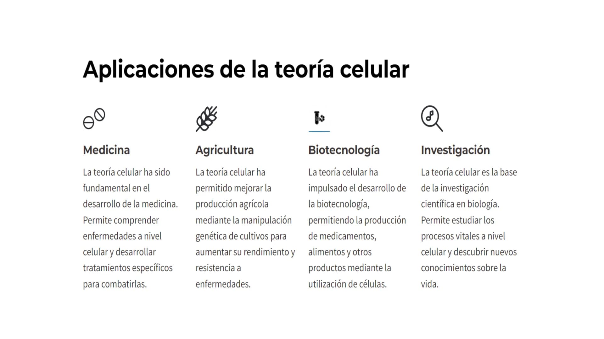 Teoría Celular
La teoría celular es uno de los pilares fundamentales de la biología moderna. Esta
teoría postula que todos los seres vivos e