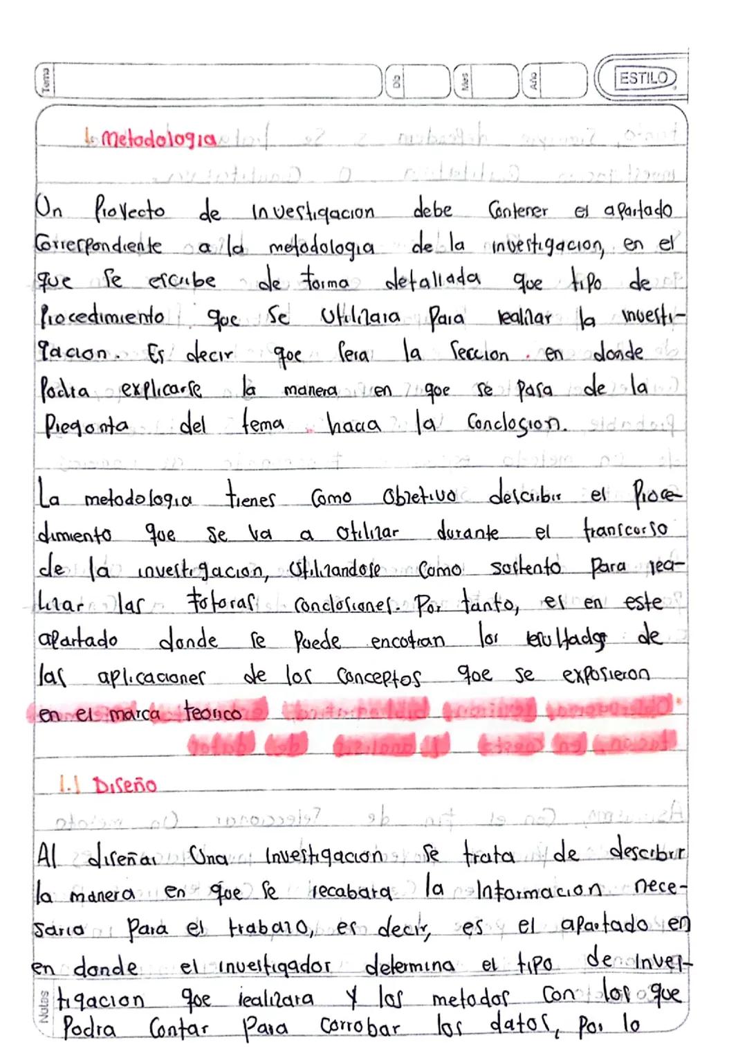 Metodología de un proyecto de investigación 