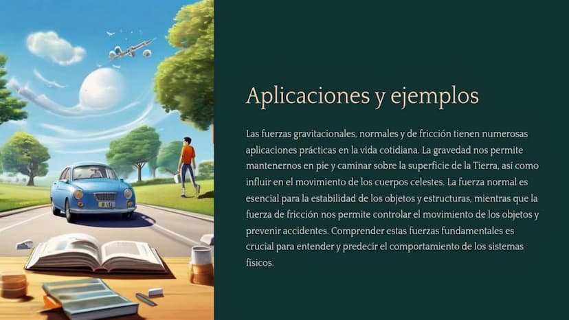 Fuerzas y tipos de fuerzas
Las fuerzas son interacciones fundamentales que rigen el movimiento y la estabilidad de los objetos en el
univers